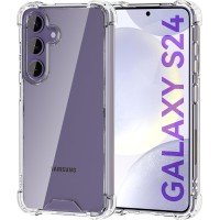 Maxsnacy Clear Case for Samsung Galaxy S24, Shockproof Bumper Protective Cover Hard PC Back + Flexible TPU Raised Bezel Hybrid Design Slim Fit with Airbag Corners Maxsnacy Clear Case for Samsung Galaxy S24, Shockproof Bumper Protective Cover Hard PC Back + Flexible TPU Raised Bezel Hybrid Design Slim Fit with Airbag Corners