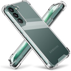 Maxsnacy Clear Case for Samsung Galaxy S22 5G Shockproof Bumper Protective Cover with Airbags Corners Hybrid Design Hard PC Back with Flexible TPU Frame