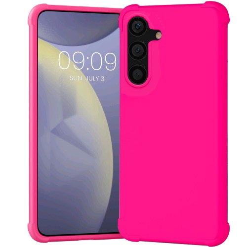 Maxsnacy Neon Hot Pink Case for Samsung Galaxy S24 5G, Shockproof Bumper Protective Cover Flexible TPU Raised Bezel Hybrid Design Slim Fit with Airbag Corners Maxsnacy Neon Hot Pink Case for Samsung Galaxy S24 5G, Shockproof Bumper Protective Cover Flexible TPU Raised Bezel Hybrid Design Slim Fit with Airbag Corners